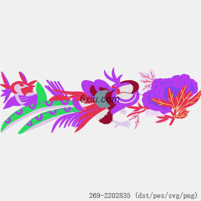 svg矢量绣花图下载