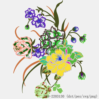 svg矢量绣花图下载