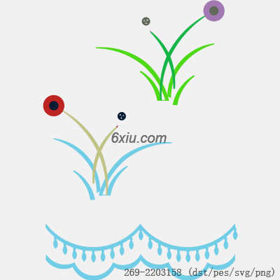 svg矢量绣花图下载