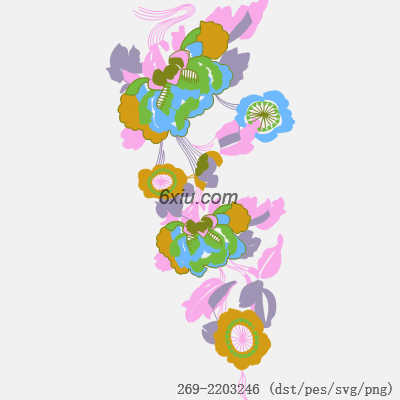 svg矢量绣花图下载