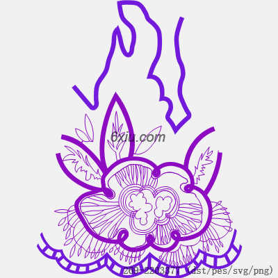 svg矢量绣花图下载