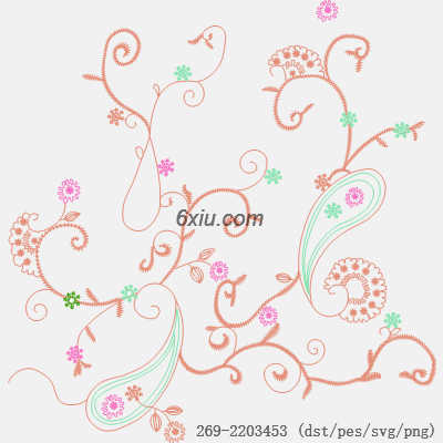 svg矢量绣花图下载