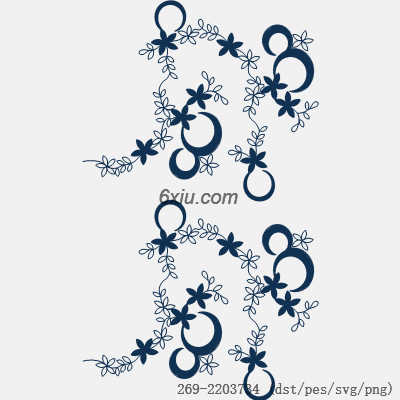 svg矢量绣花图下载