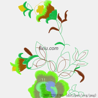 svg矢量绣花图下载