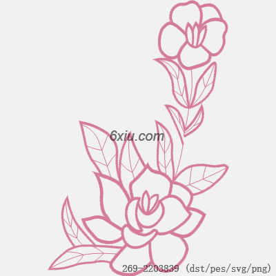 svg矢量绣花图下载
