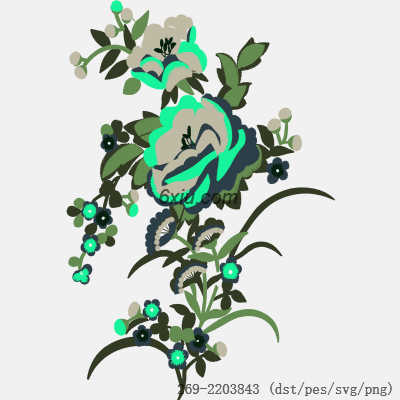 svg矢量绣花图下载