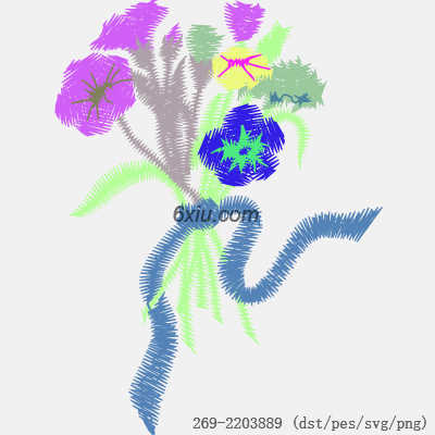 svg矢量绣花图下载