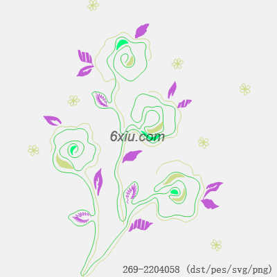 svg矢量绣花图下载