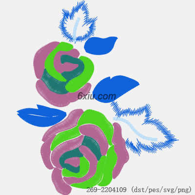 svg矢量绣花图下载