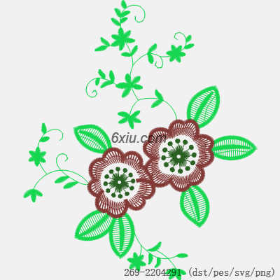 svg矢量绣花图下载