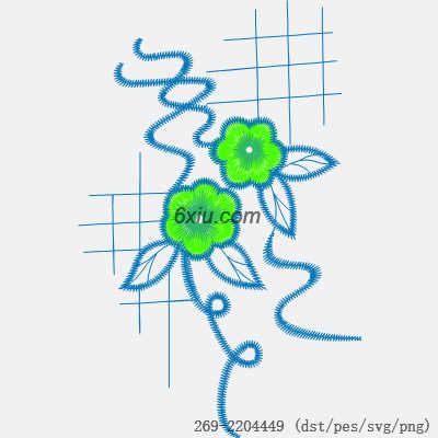 svg矢量绣花图下载