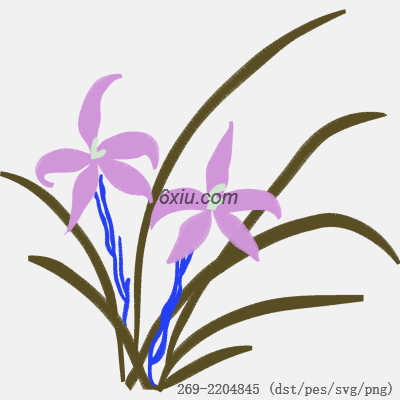 svg矢量绣花图下载