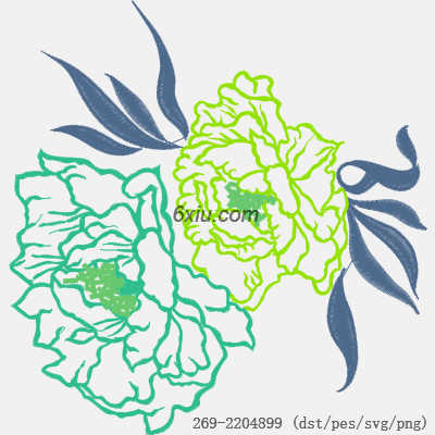 svg矢量绣花图下载