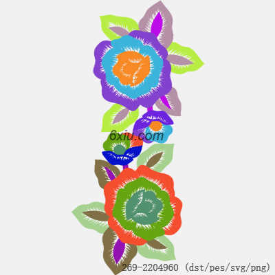 svg矢量绣花图下载