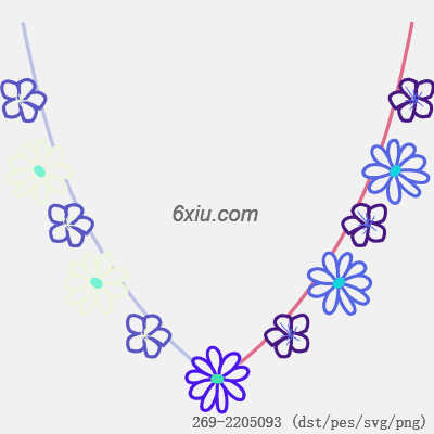 svg矢量绣花图下载