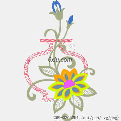 svg矢量绣花图下载