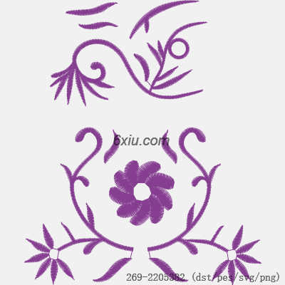 svg矢量绣花图下载