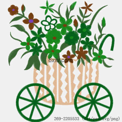 svg矢量绣花图下载