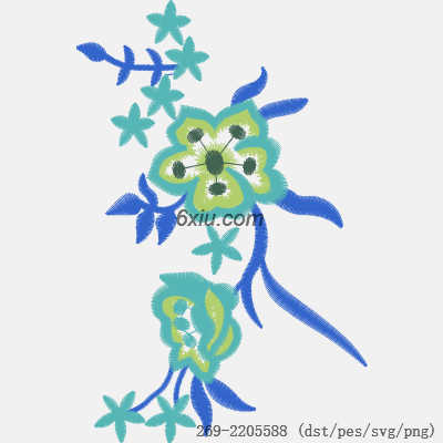 svg矢量绣花图下载