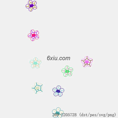 svg矢量绣花图下载