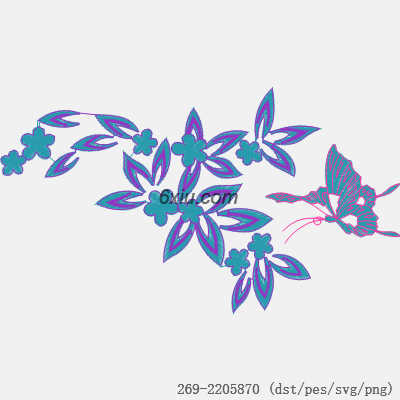 svg矢量绣花图下载
