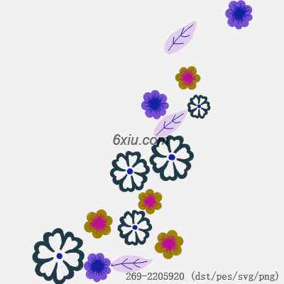 svg矢量绣花图下载