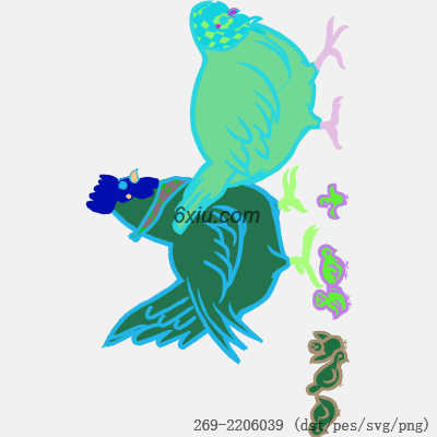 svg矢量绣花图下载