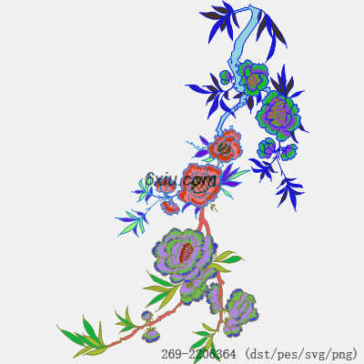 svg矢量绣花图下载