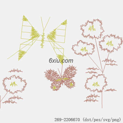 svg矢量绣花图下载