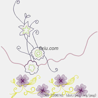 svg矢量绣花图下载