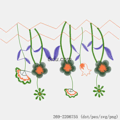 svg矢量绣花图下载