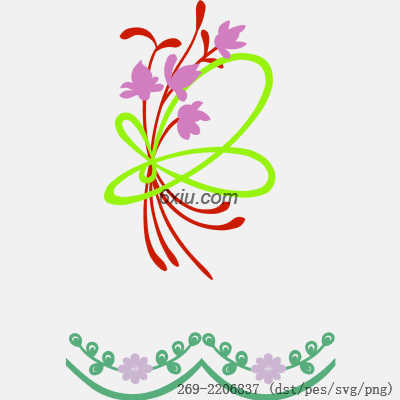 svg矢量绣花图下载