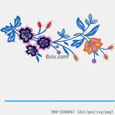 svg矢量绣花图下载