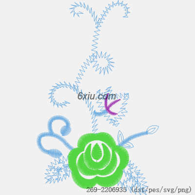 svg矢量绣花图下载