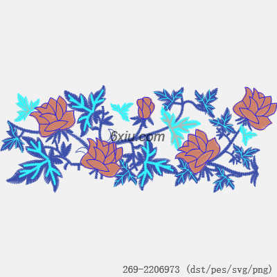 svg矢量绣花图下载