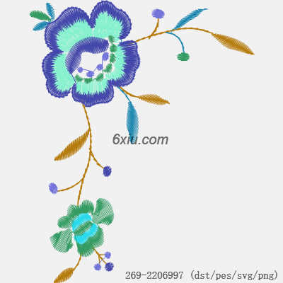 svg矢量绣花图下载