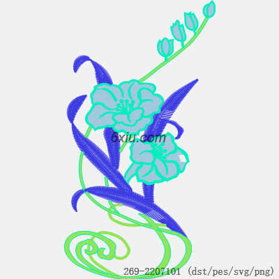 svg矢量绣花图下载