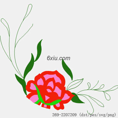svg矢量绣花图下载
