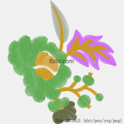 svg矢量绣花图下载