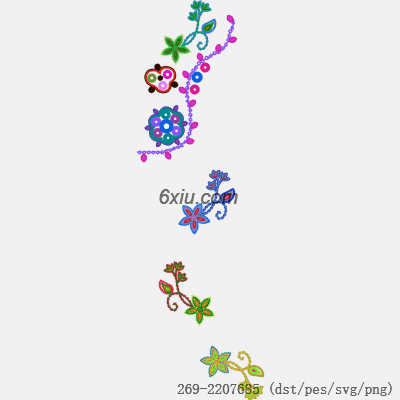 svg矢量绣花图下载