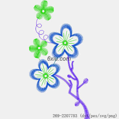 svg矢量绣花图下载