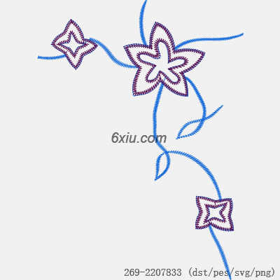 svg矢量绣花图下载