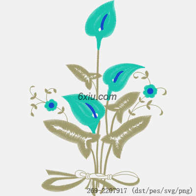 svg矢量绣花图下载