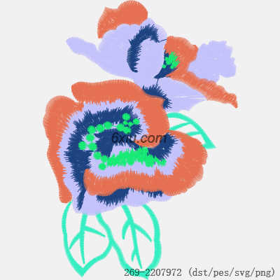 svg矢量绣花图下载