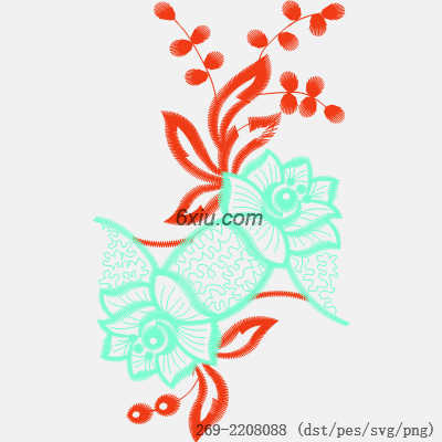 svg矢量绣花图下载