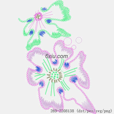 svg矢量绣花图下载