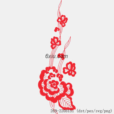 svg矢量绣花图下载