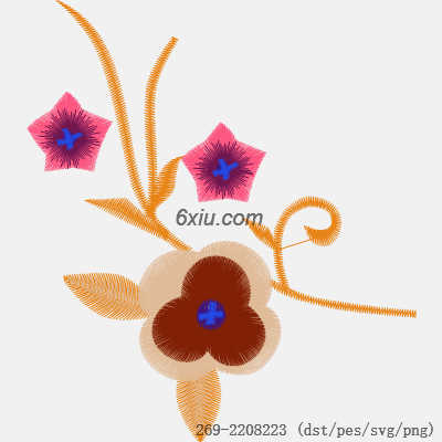 svg矢量绣花图下载
