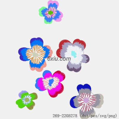 svg矢量绣花图下载