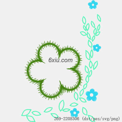 svg矢量绣花图下载